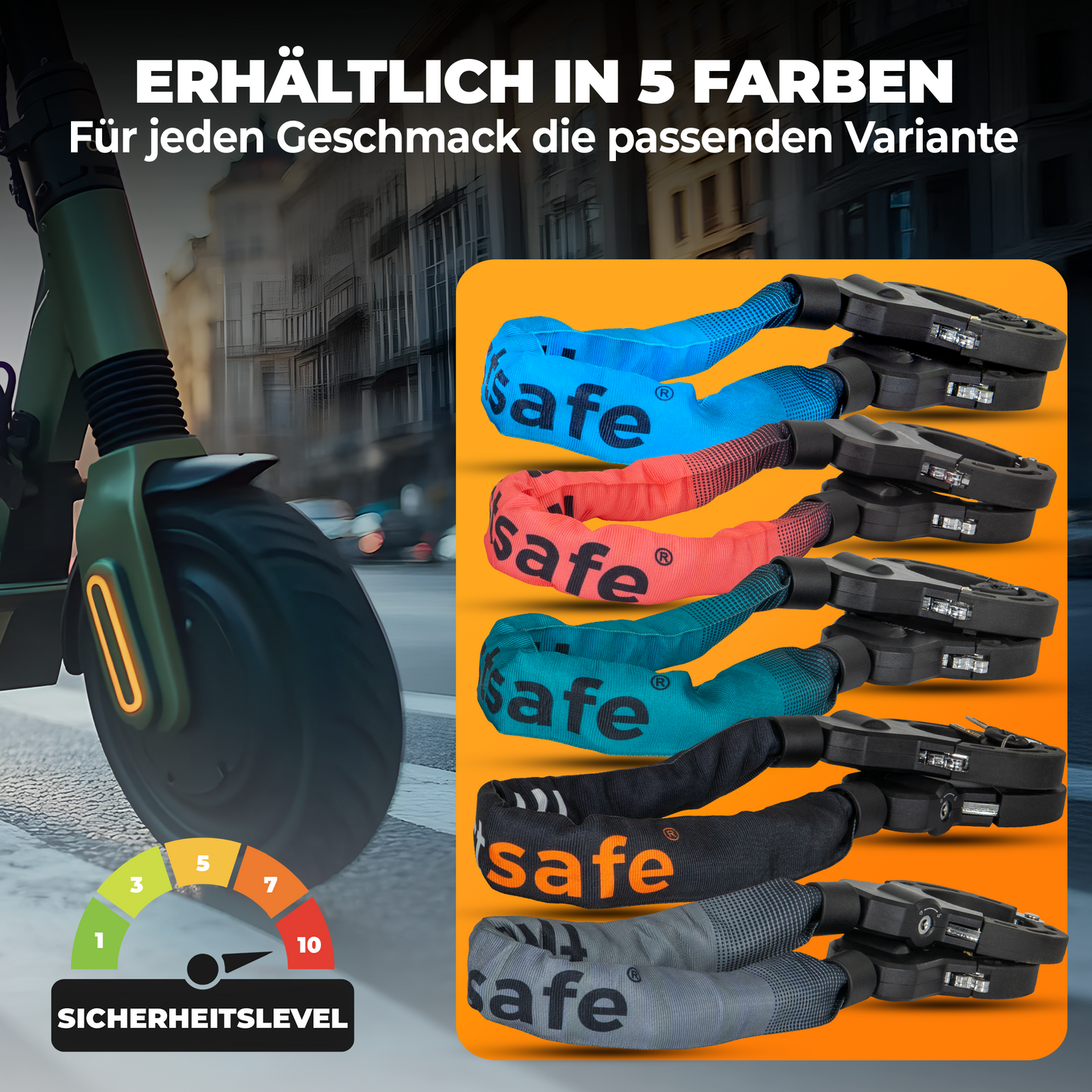 firstsafe® E-Scooter Schloss