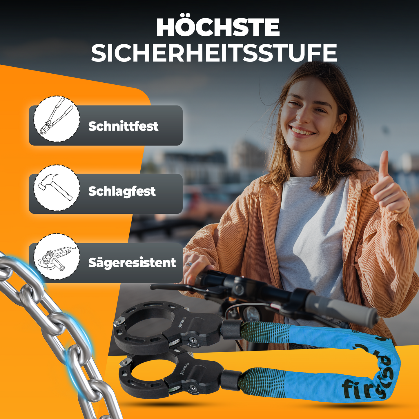 firstsafe® E-Scooter Schloss
